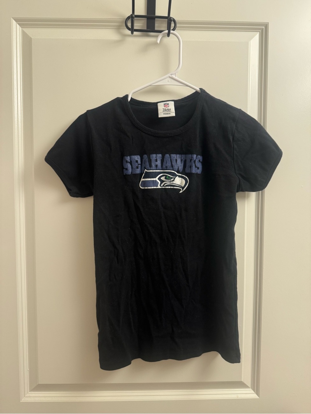 NFL Seattle Seahawks Black Tee with Team Logo